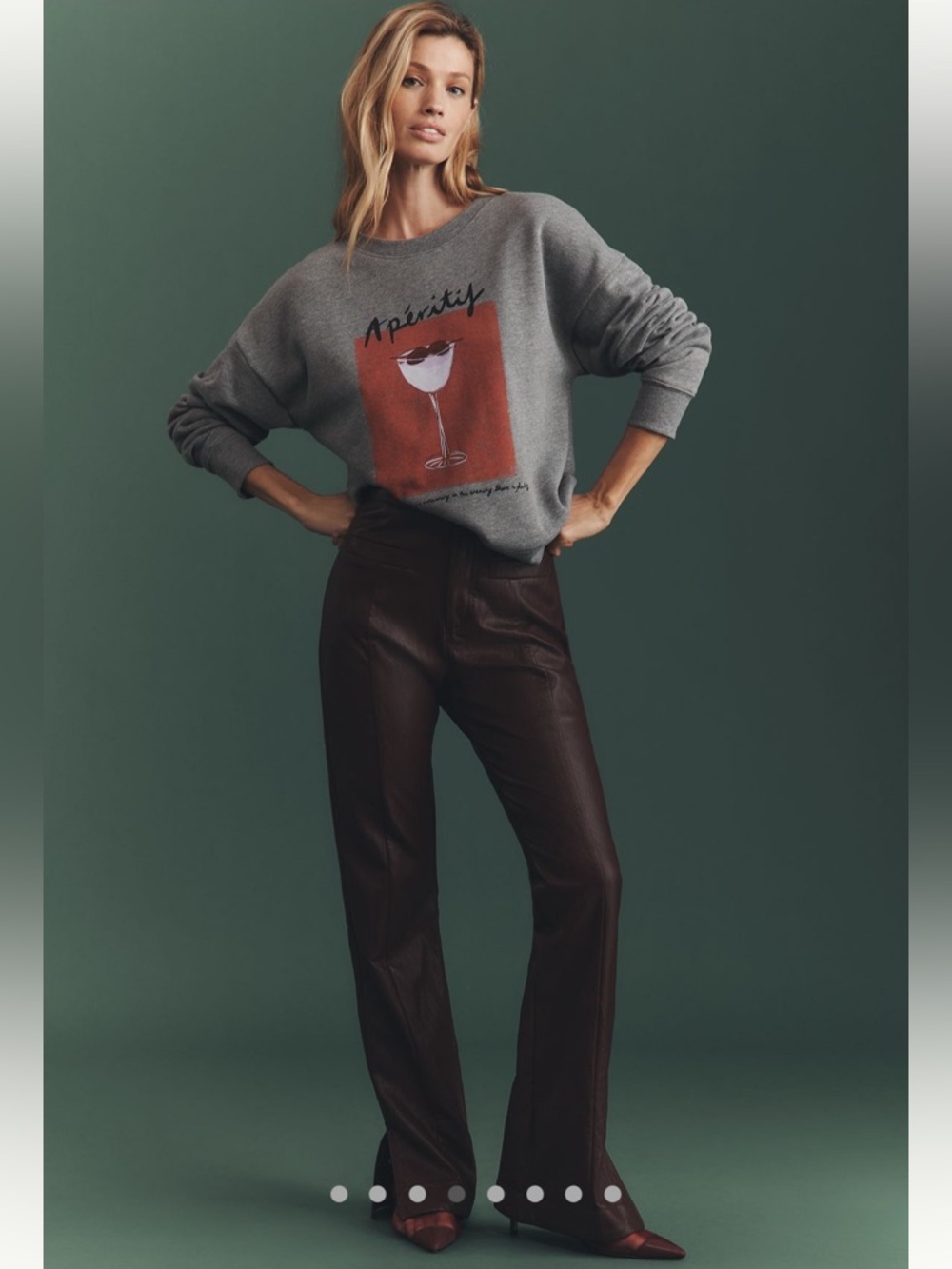 NEW. Anthropologie Graphic Crewneck Sweatshirt. NWT - Picture 3 of 9